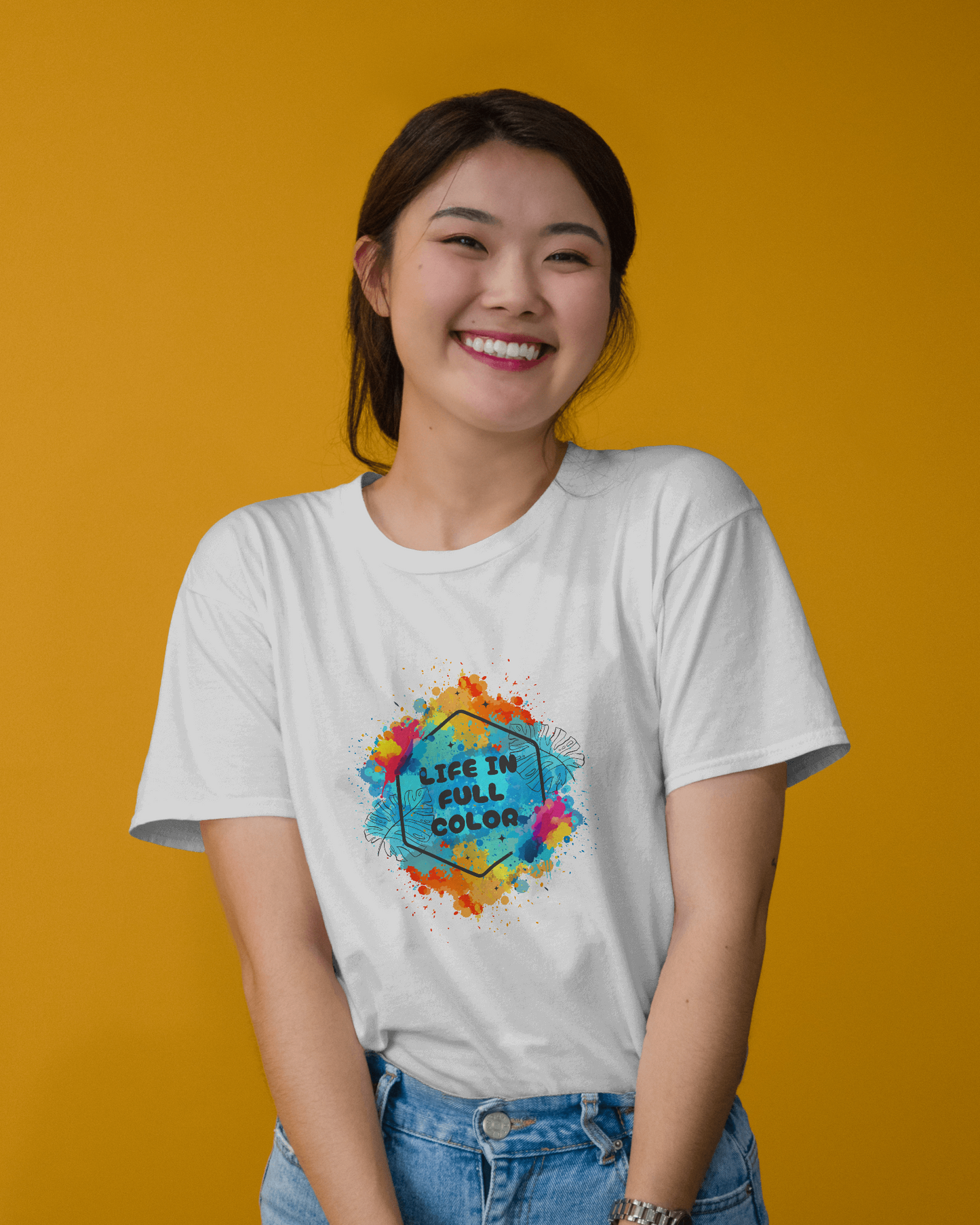 π Life in Full Color β Vibrant Graphic T-Shirt